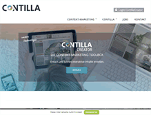 Tablet Screenshot of contilla.de